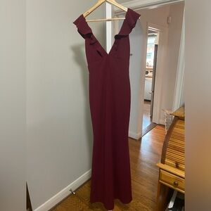 Lulus Burgundy Maxi Dress